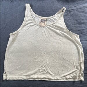Jungmaven Cream Organic Cotton and Hemp Cropped Tank